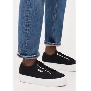 New Superga 2790 Platform Sneakers in Black Women's Size 10